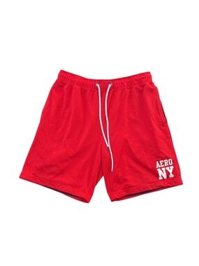 Aeropostale Men's Red Mesh Athletic Shorts with Drawstring Size XL 2016